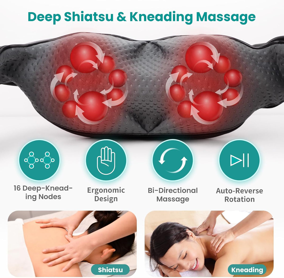 Shiatsu Neck Massager with Heat